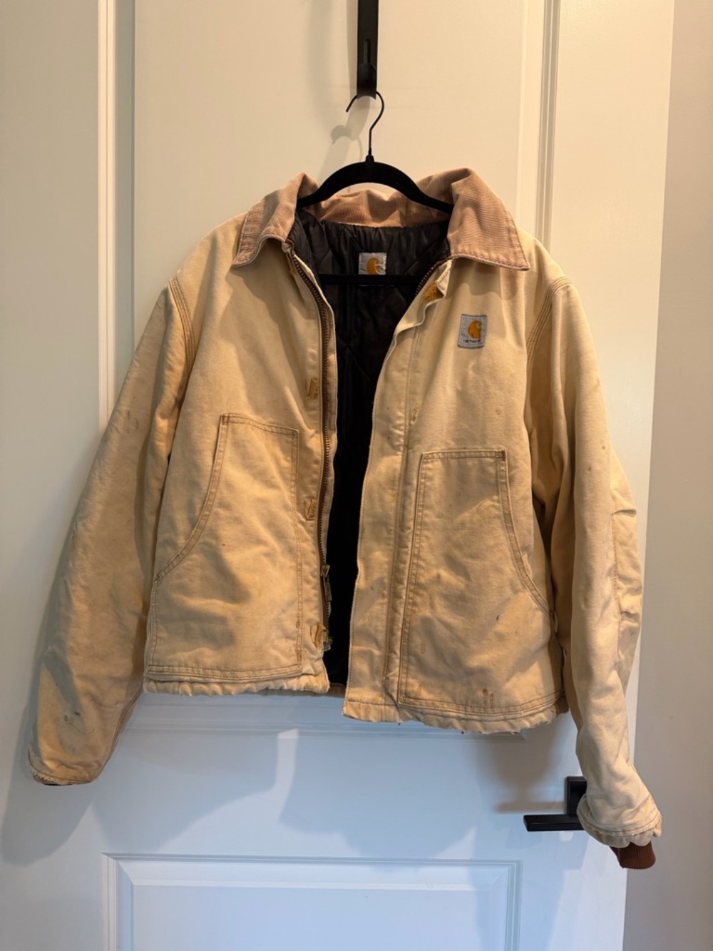 Vintage Carhartt Detroit Jacket Mens Extra Large Brown J02 BRN 80s Made in USA - Picture 3 of 15